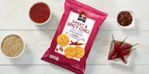 Amazon: Quaker Sweet & Spicy Chili Rice Crisps 12-Pack Bags Only $14.61 Shipped (Just $1.22 Each) + More