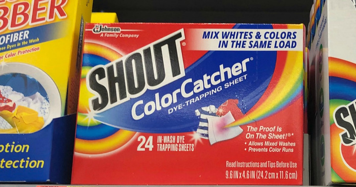 Shout Color Catcher Laundry Dye Trapping Sheet, 24 count per