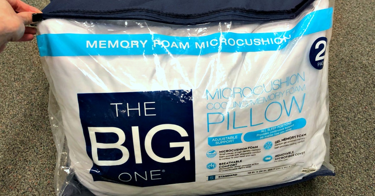 Kohl's Cardholders The Big One Memory Foam Pillows 2Pack Only 11.87