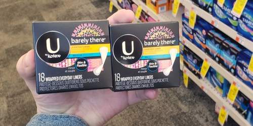 U by Kotex 18-Count Liners Just 42¢ Each After CVS Rewards