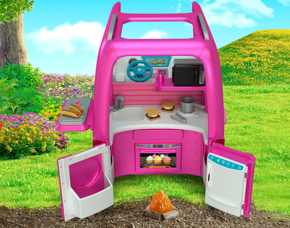 barbie van with kitchen