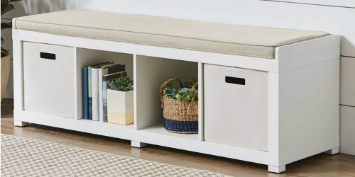 Better Homes & Gardens 4-Cube Organizer Storage Bench Just $59.99 Shipped (Regularly $100)