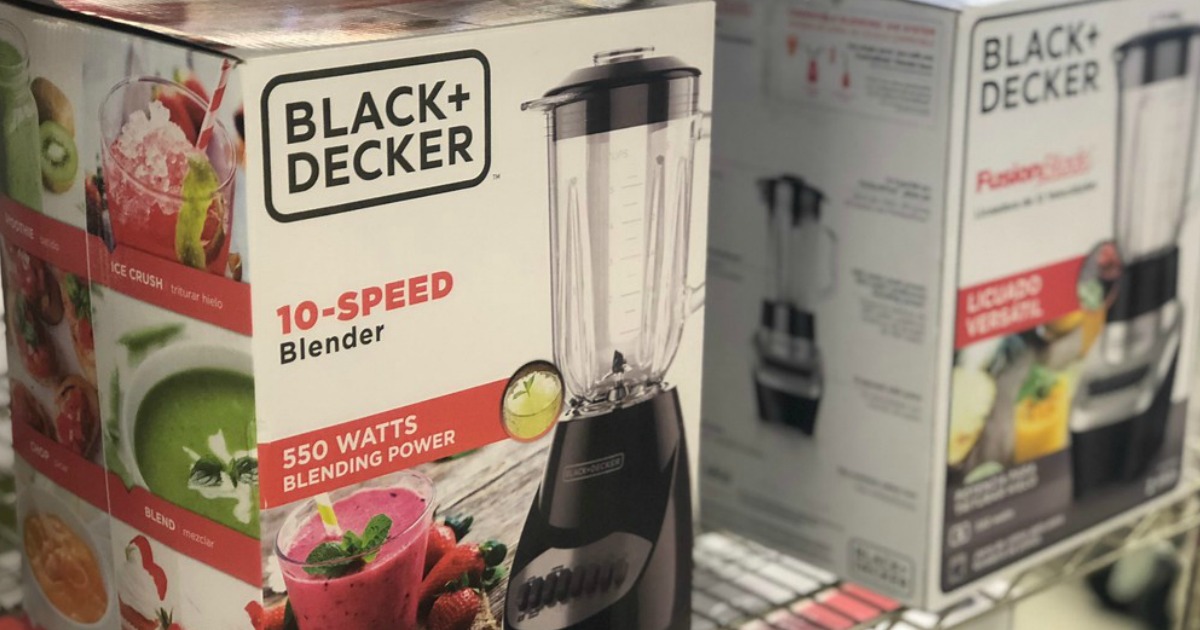 Black + Decker Blender in package at Macy's on shelf