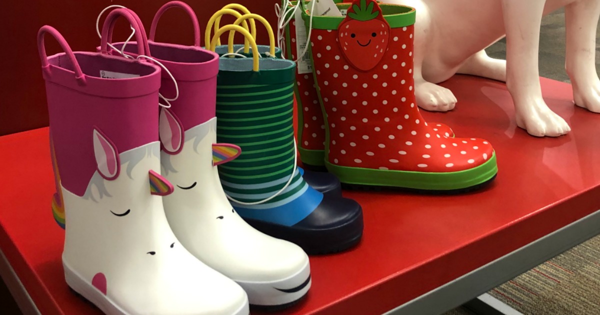 target rain boots in store