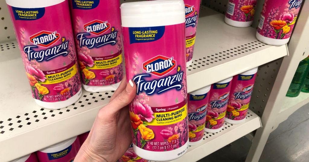 Clorox Fraganzia MultiPurpose Cleaning Wipes Only 50¢ at Dollar Tree