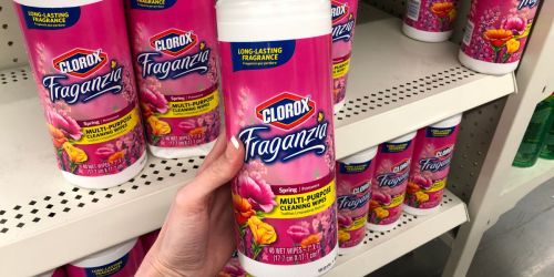 Clorox Fraganzia Multi-Purpose Cleaning Wipes Only 50¢ at Dollar Tree