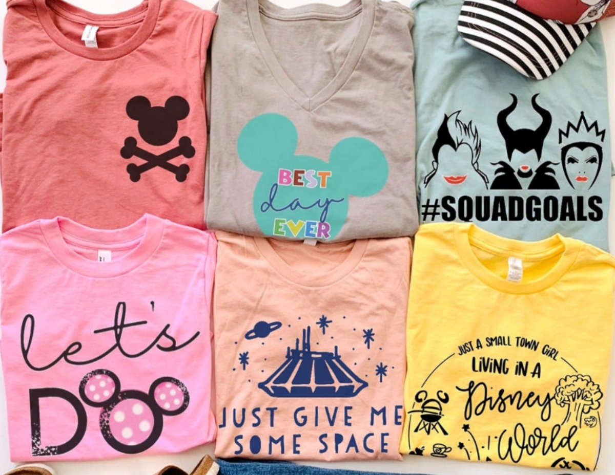 disney character shirts