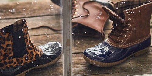 Women’s Duck Boots Only $19.99 at Zulily (Regularly $26+)