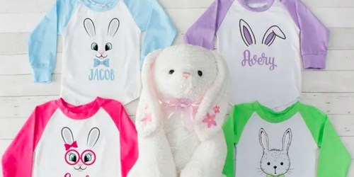 Personalized Easter Raglan Tees Only $13 Shipped
