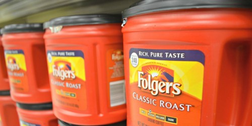 BIG Folgers Classic Roast Coffee Container Only $4.99 Shipped