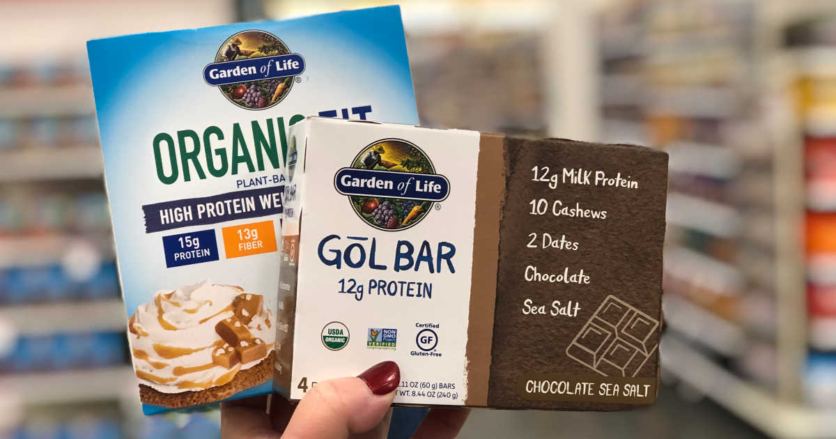 Up to 50 Off Garden of Life Organic & Gluten Free Protein Bars at Target