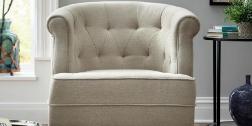 Home Decorators Collection Tufted Arm Chair Just $254 at Home Depot