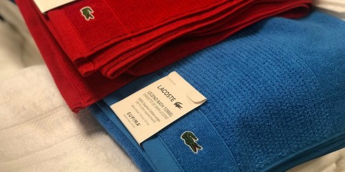 Lacoste Legend Supima Bath Towels Only $13.99 at Macy’s & More