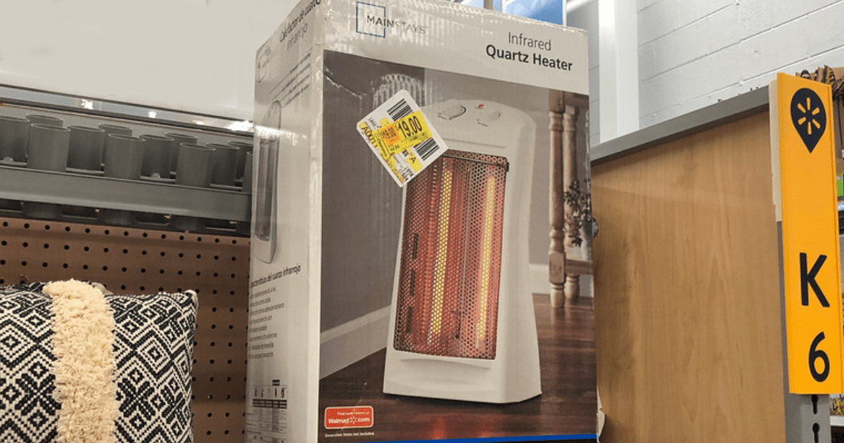 Mainstays Radiant Quartz Heater Possibly Only $19 at Walmart (Regularly $49 +)