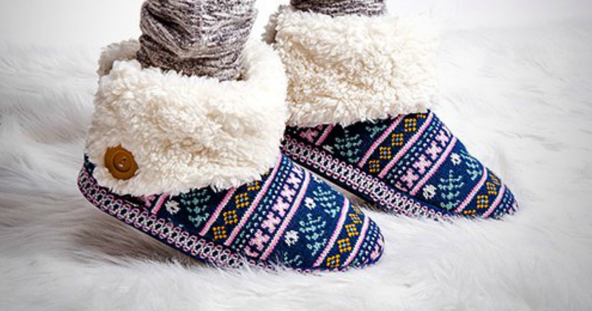 Muk Luks Slipper Boots Only $9.99 on 