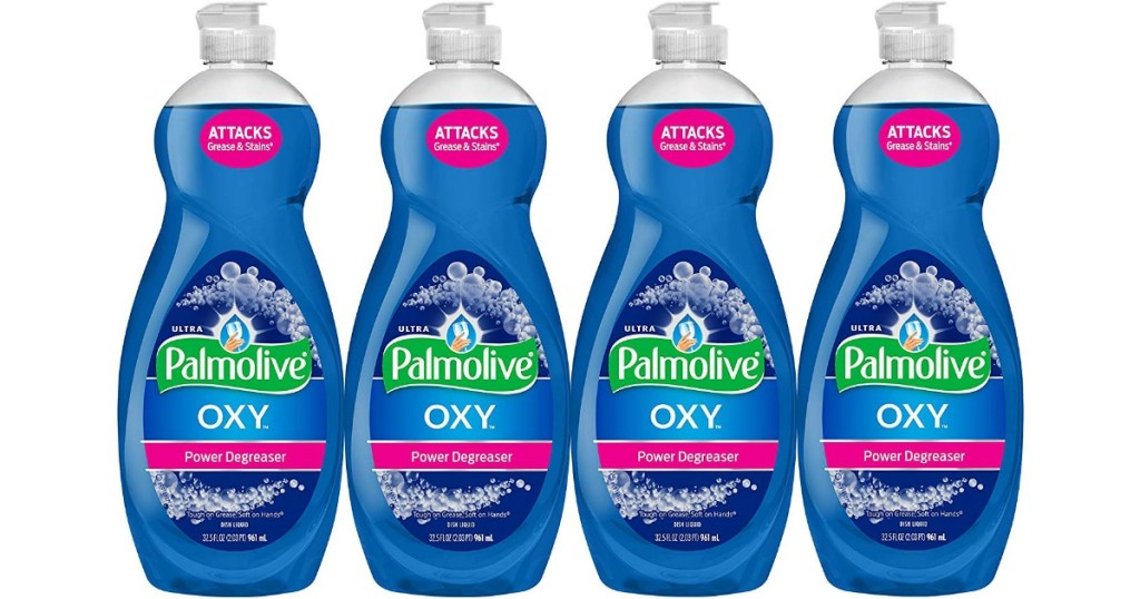 4 bottles of Palmolive Oxy dish soap