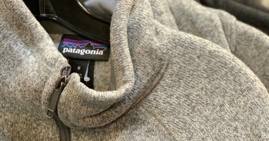 Patagonia jacket on hanger