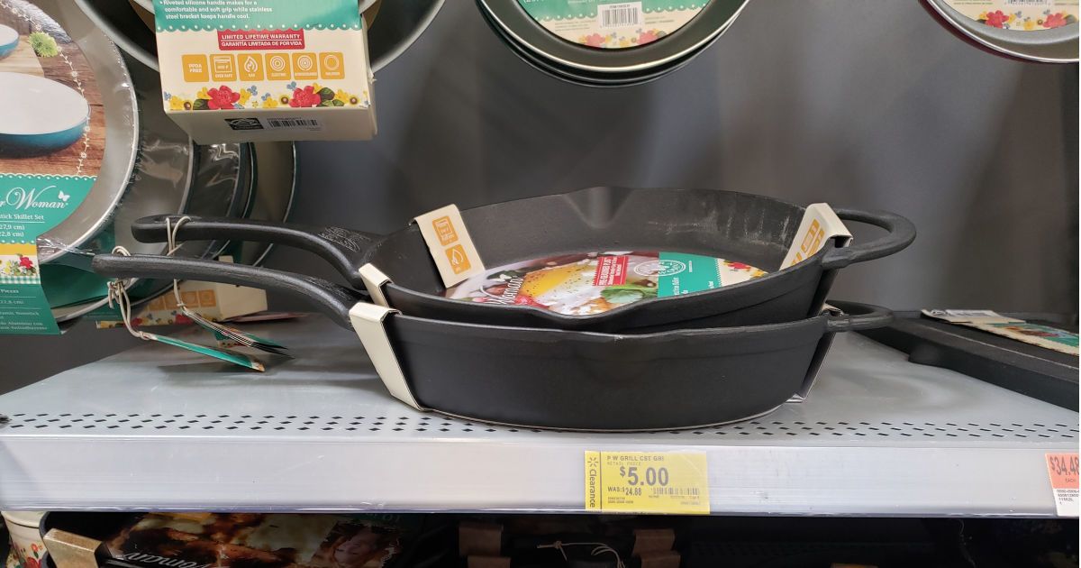 pioneer woman cast iron grill pan