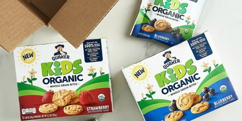 Amazon: Quaker Kids Organic Whole Grain Bites 4-Boxes Only $10.79 Shipped