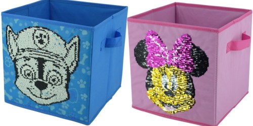 Reversible Sequin Storage Cubes Only $8.98 at Walmart (Regularly $15) – Disney, Paw Patrol & More
