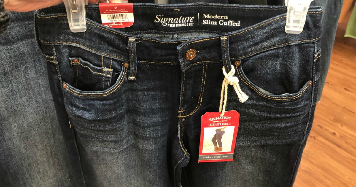 signature levi strauss modern slim cuffed