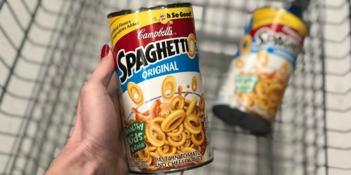 Amazon: TWELVE SpaghettiOs Large Cans Only $11.68 Shipped (Just 97¢ Per Can)