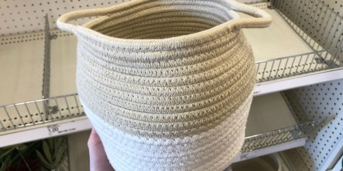 Decorative Woven Baskets Only $5 at Target