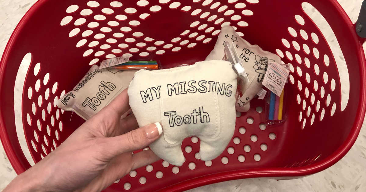 Tooth hot sale pillow target