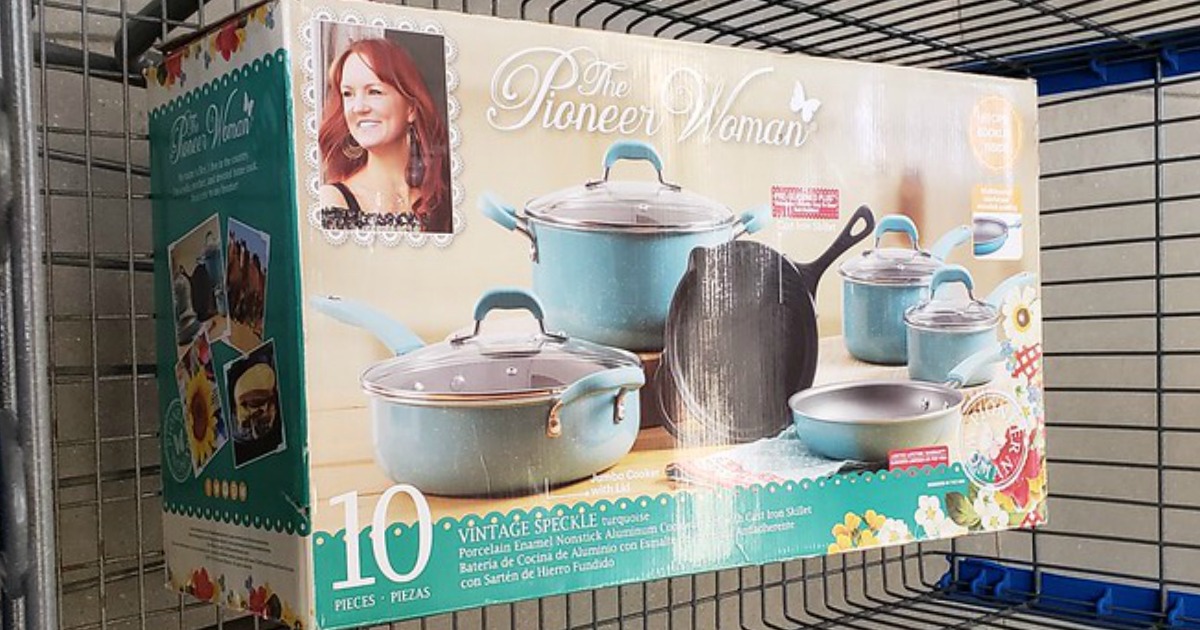 The Pioneer Woman 10-Piece Cookware Set Possibly Only $25 (Regularly $89)  at Walmart