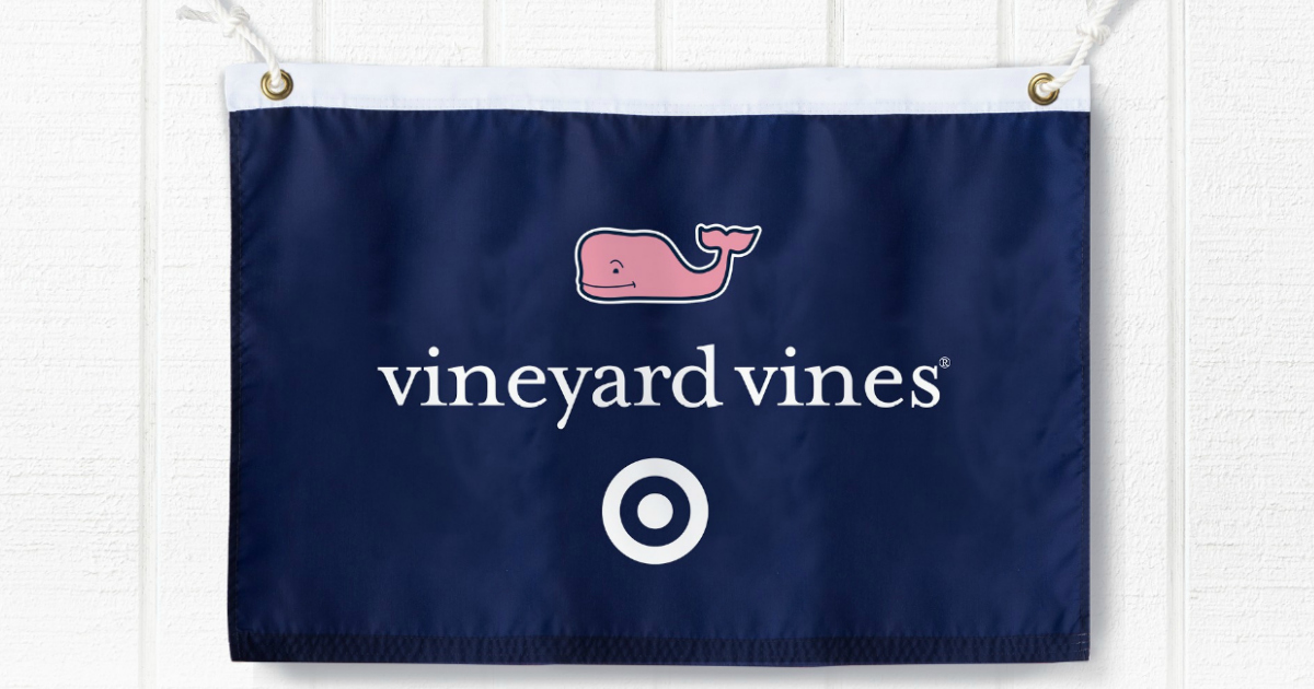 Vineyard Vines flag and branding at Target