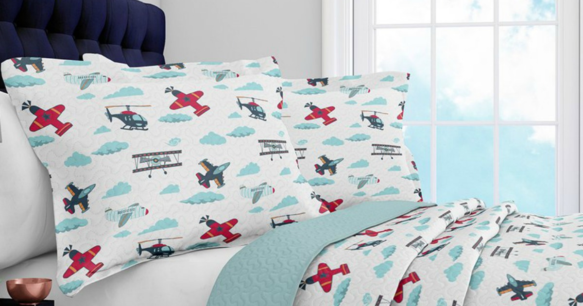 Up to 80% Off Kids Quilt Sets (Airplanes, Rockets, Mermaids & More)