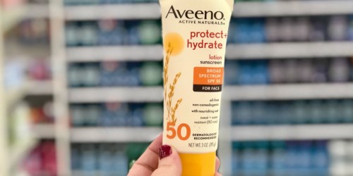 Aveeno Protect+Hydrate Sunscreen Only $1.69 at Target (Regularly $9)