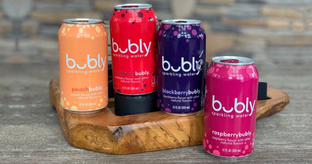 bubly sparkling water cans
