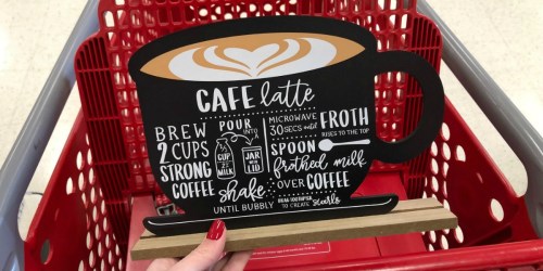 Hot Drink Recipe Chalkboard Signs Only $3 at Target