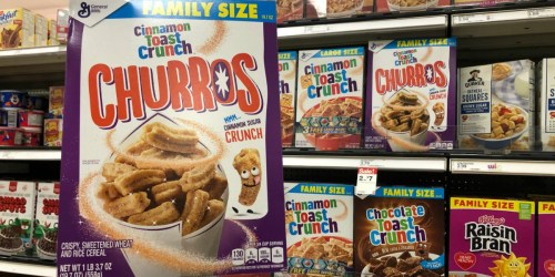 New Cinnamon Toast Crunch Churros Cereal Only $1.75 After Cash Back at Target (Regularly $3.75)