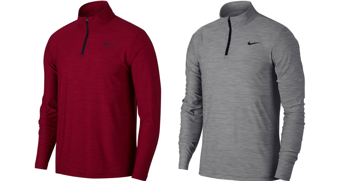 nike men's breathe dry quarter zip