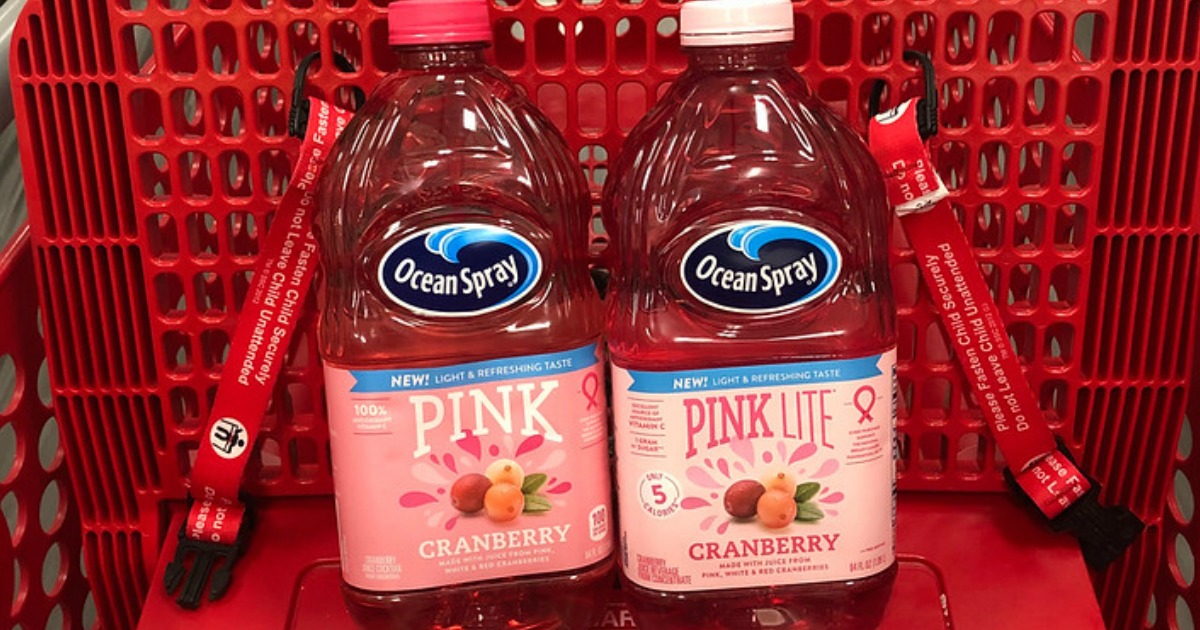 Ocean Spray Pink Cranberry Juice 64oz Bottle Only 45¢ at Target
