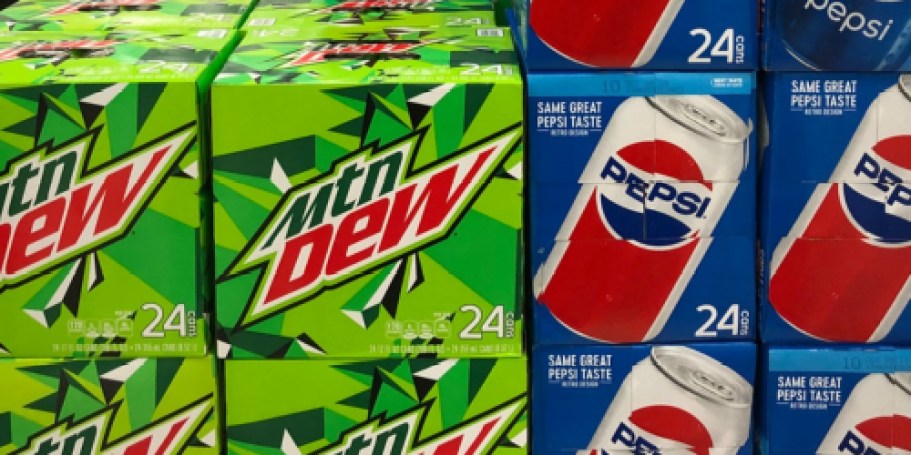 HOT! Pepsi & Mountain Dew 24-Packs Just $8.97 Each After Walmart Cash