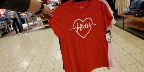 JCPenney.com: Women’s & Kid’s Valentine’s Day Tees as Low as $3.75