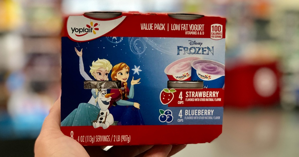 Yoplait Strawberry & Blueberry Kids Yogurt Pack, Disney Frozen, 8 Cups