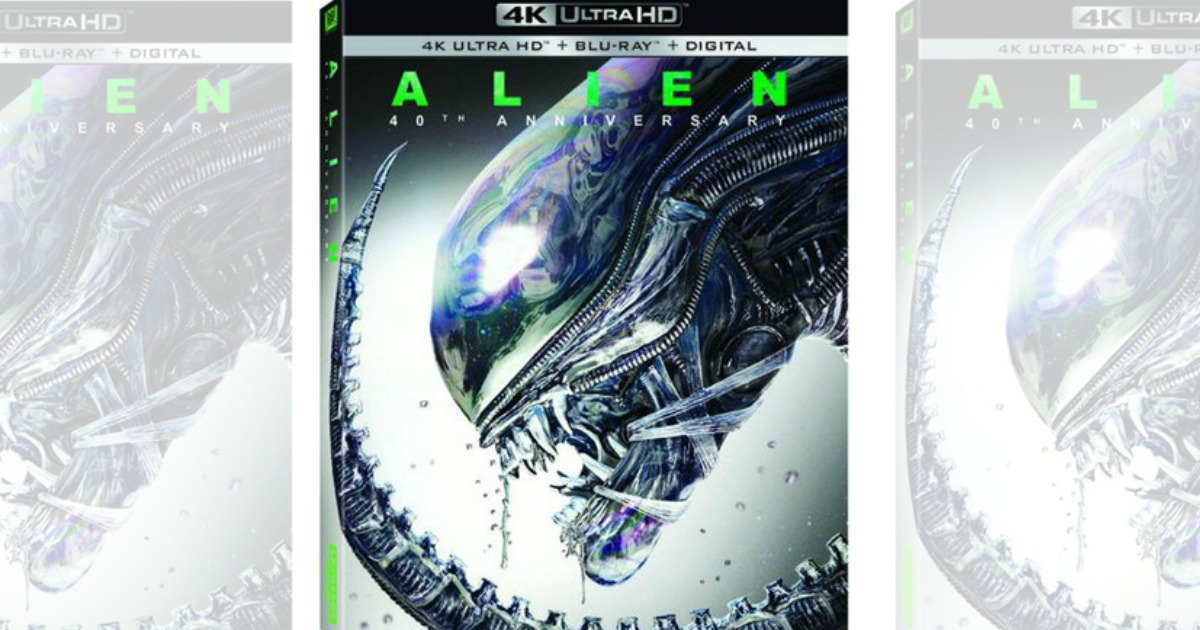 Alien: 40th Anniversary 4K + Blu-ray + Digital Movie Just $14.96 From ...