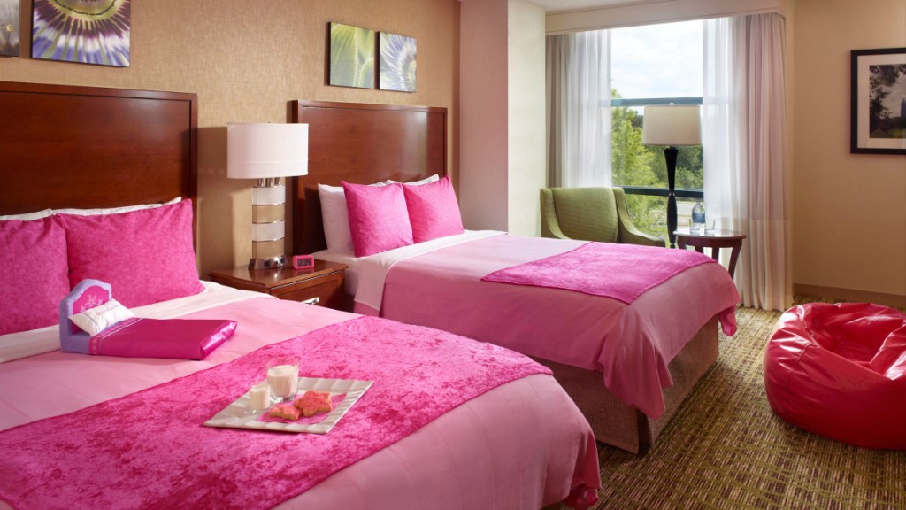 American Girl room at Marriott