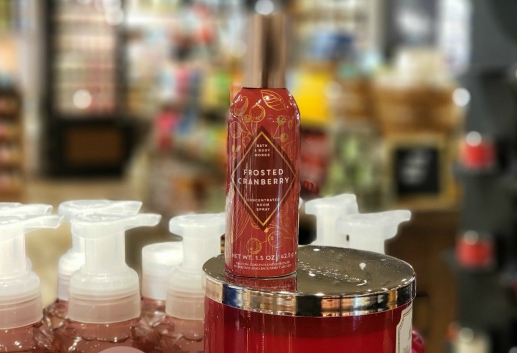 Bath & Body Works frosted cranberry room spray