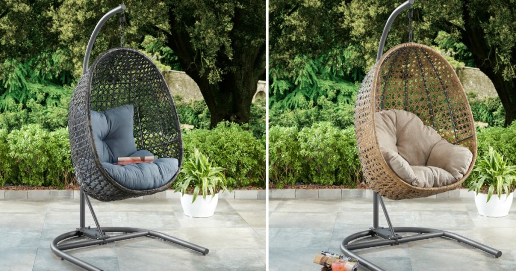 Better Homes Gardens Wicker Hanging Chair W Stand Just 239 90