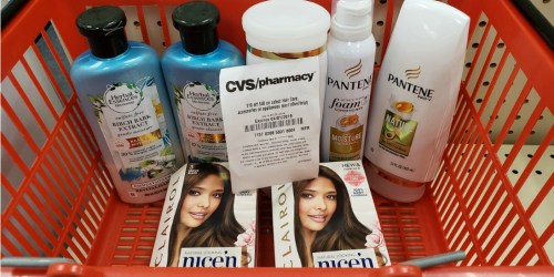 Over $40 Worth of Pantene, Herbal Essences & Clairol Hair Products Only $8 After CVS Rewards (Just Use Your Phone)