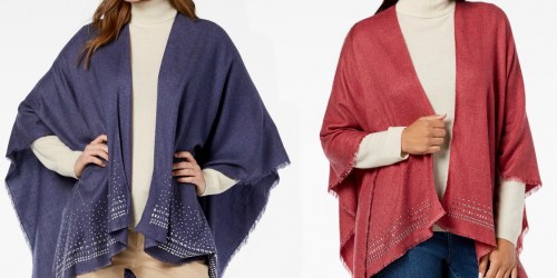 Up to 90% Off Women’s Ponchos, Wraps, Scarves & More at Macy’s