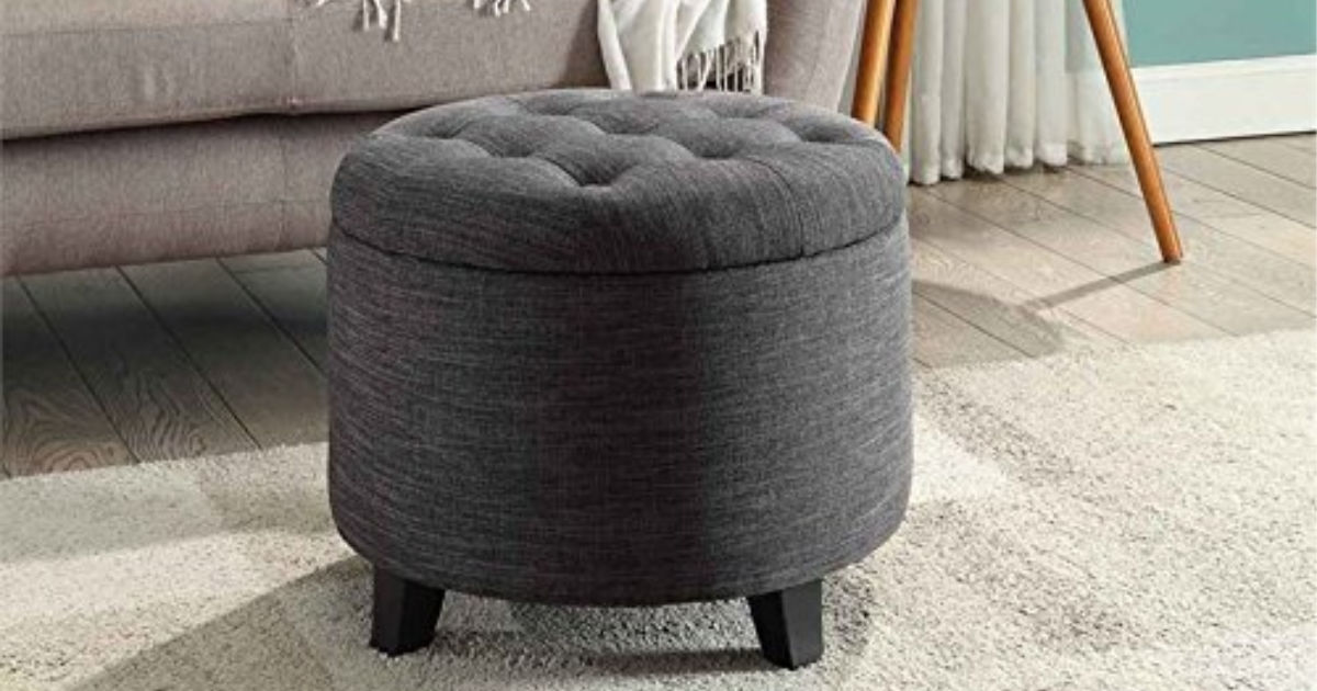 Amazon: Convenience Concepts Round Ottoman Only $37 Shipped (Regularly $90)