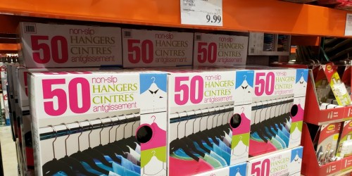 Flocked Non-Slip Hangers 50-Pack Just $9.99 at Costco (Perfect Space Saving Solution)