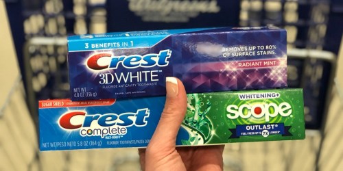 Crest Toothpaste Only 99¢ Shipped on Walgreens.com