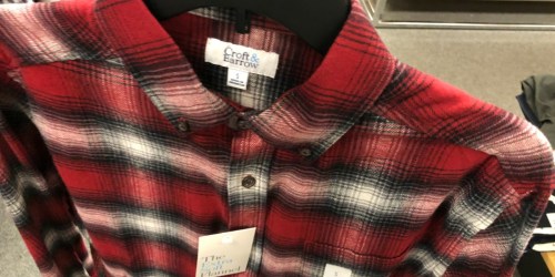 Kohl’s Cardholders: Men’s Button Down Flannel Shirts as low as $2 Shipped (Regularly $36) & More
